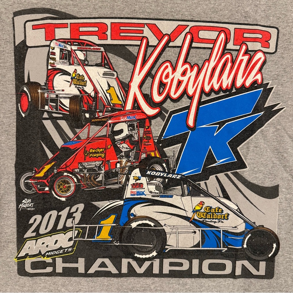 Trevor Kobylarz 2013 ARDC Midget Track Champion Dirt Track Racing TShirt